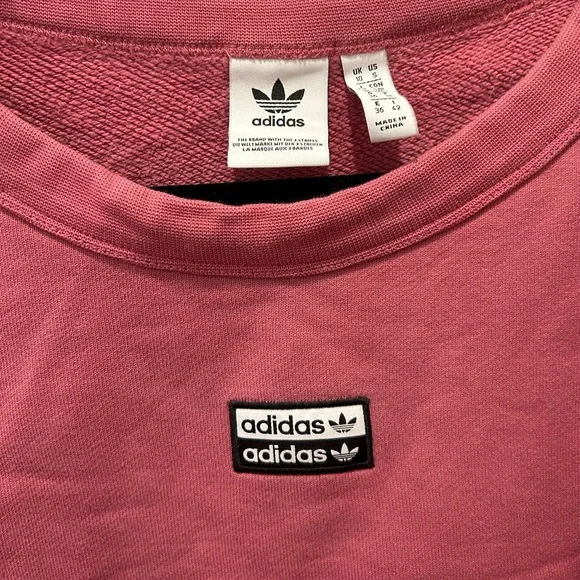 adidas Originals Vocal Maroon Crew Neck Sweatshirt Sz small - Picture 6 of 9